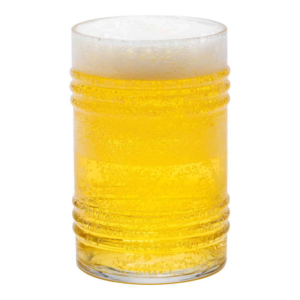 Bev Tek 16 oz Tin Can Pint Glass - 3" x 3" x 4 3/4" - 12 count box