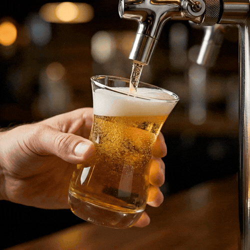 Bev Tek 5 oz Beer Tasting Glass - 2 1/2" x 2 1/2" x 3 3/4" - 12 count box