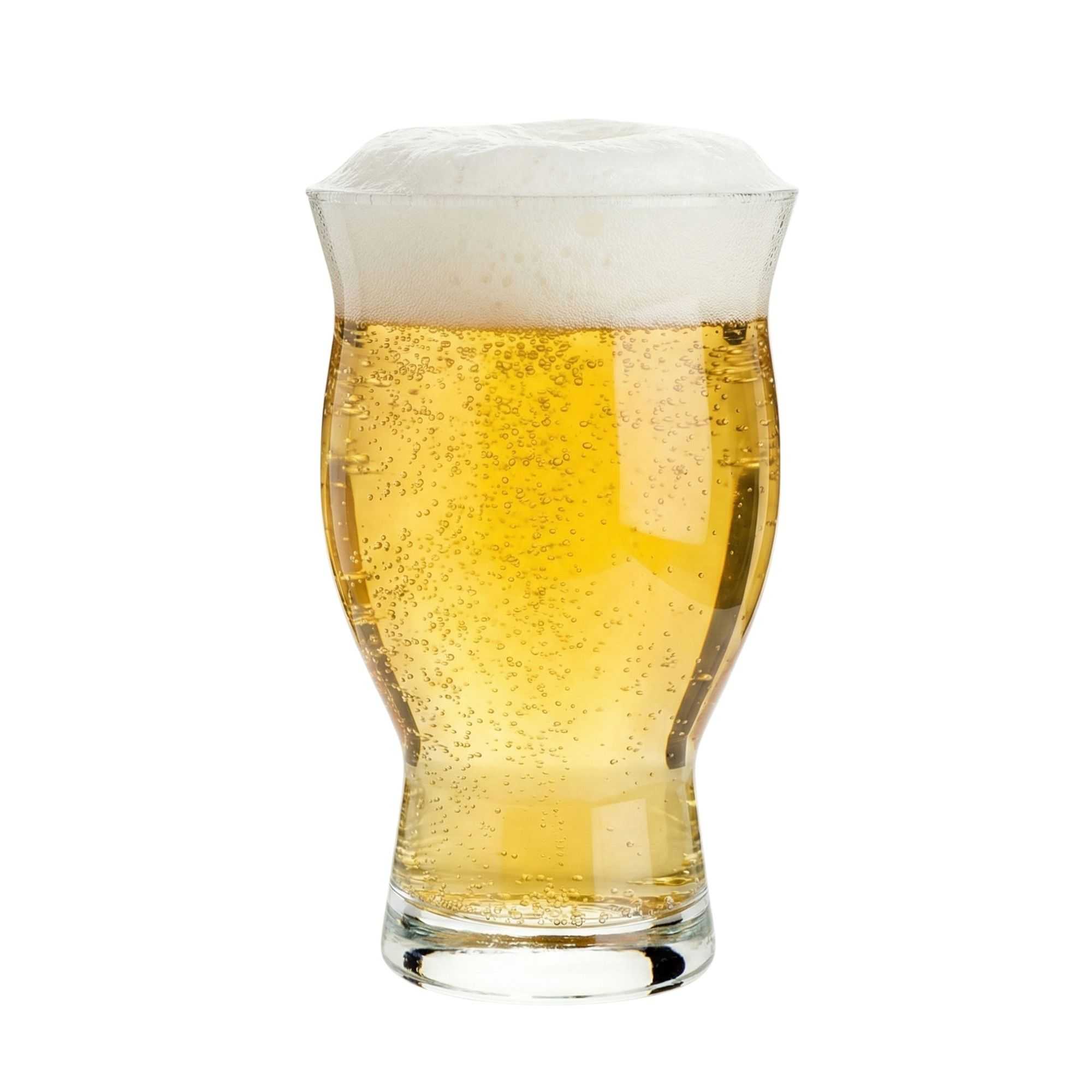 Bev Tek 16 oz Craft Beer Pint Glass - Flared - 3 1/2" x 3 1/2" x 5 3/4" - 6 count box