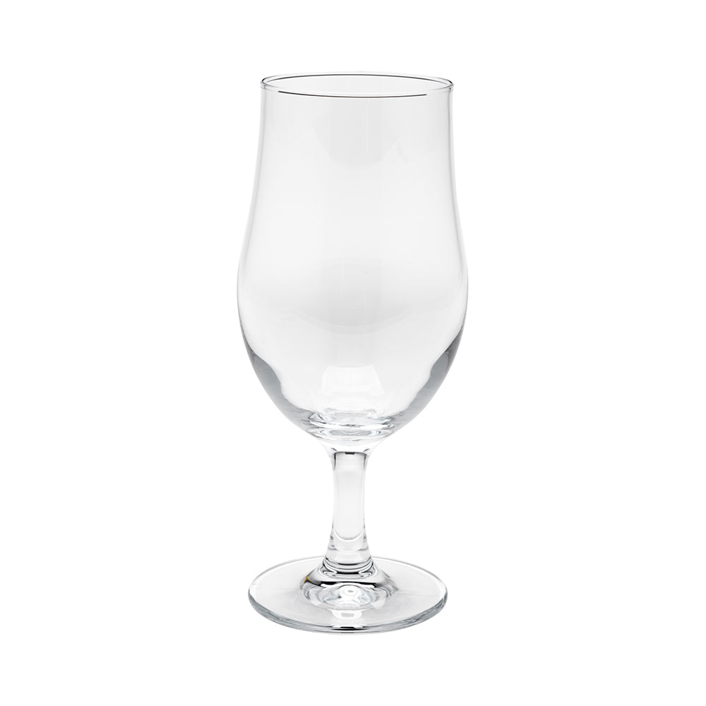 Bev Tek 18 oz Beer Glass - Stemmed, Pilsner - 3 1/2" x 3 1/2" x 8" - 12 count box