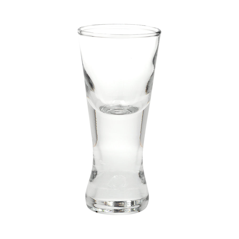 Forma professional 2 oz Concave Dessert Shot Glass - 1 3/4" x 1 3/4" x 4 1/4" - 6 count box