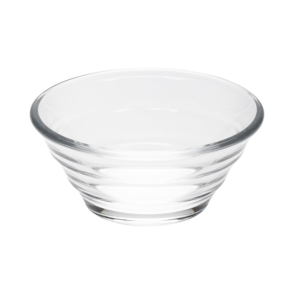 Mini Serve 3 oz Glass Strata Mini Tasting Bowl - 3 1/4" x 3 1/4" x 1 1/2" - 6 count box