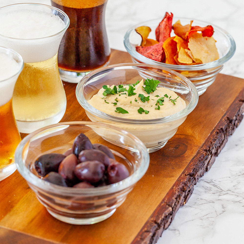 Vetri 5 oz Glass Strata Small Tasting Bowl - 4" x 4" x 1 3/4" - 60 count box