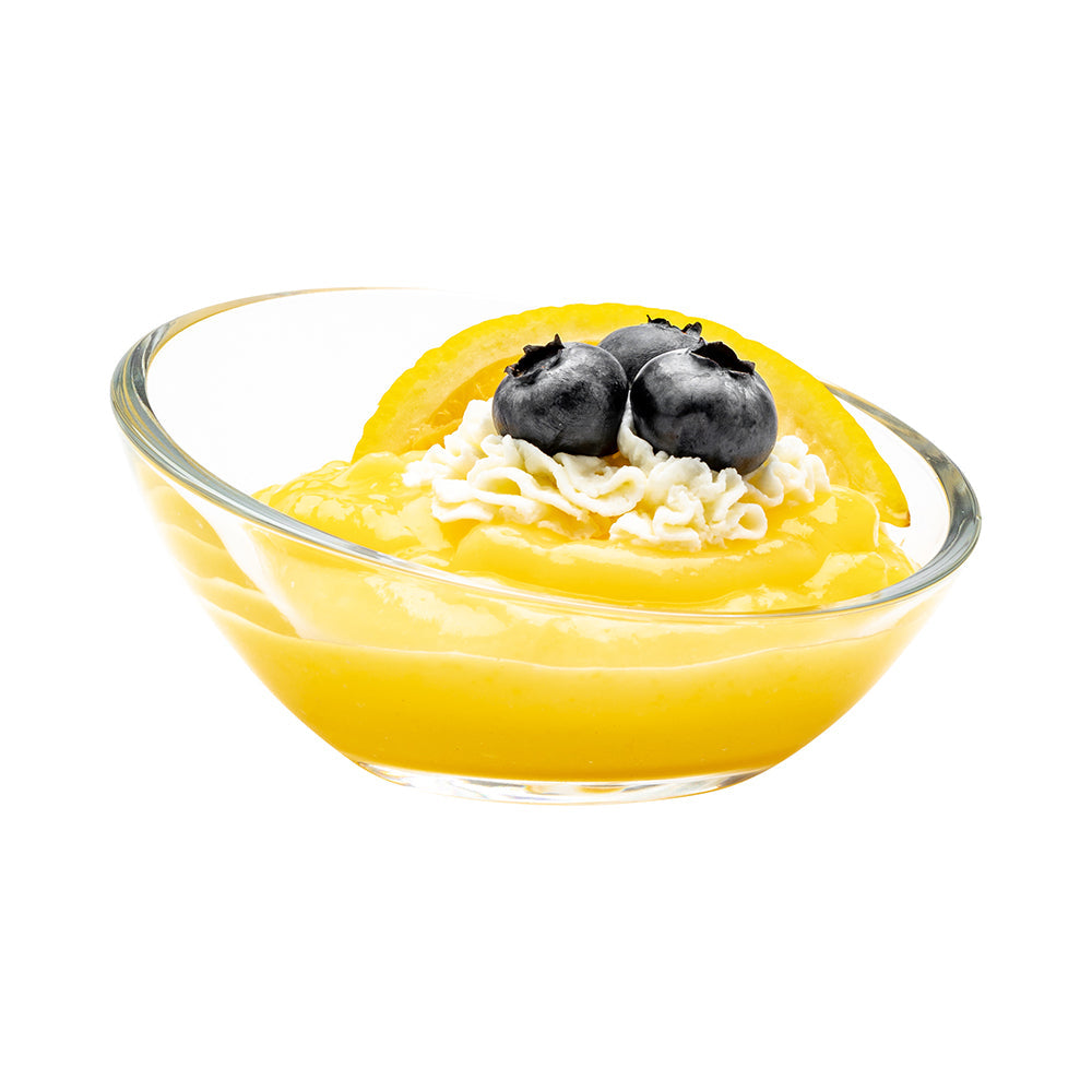 Mini Serve 3 oz Glass Incline Mini Dessert Bowl - 3 3/4" x 3 3/4" x 1 3/4" - 60 count box