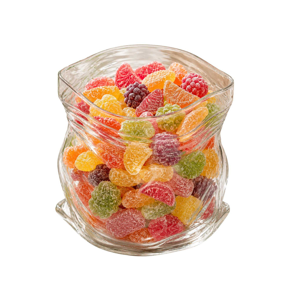 Vetri 8 oz Round Clear Glass Unzipped Bag Bowl - 3 1/4" x 2 3/4" x 3 1/4" - 1 count box