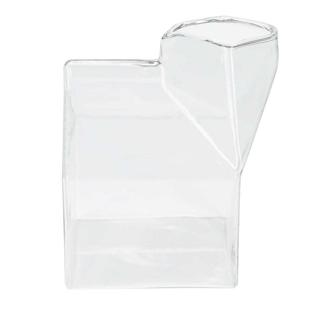 Vetri 12 oz Clear Glass Milk Carton - 3 1/4" x 2 3/4" x 4" - 1 count box
