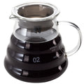 Restpresso 22 oz Round Clear Glass Range Coffee Server / Carafe - 3 1/4" x 3 1/4" x 4" - 1 count box
