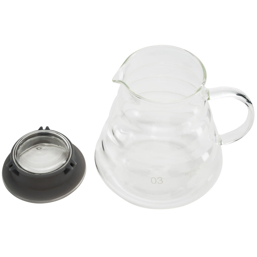Restpresso 25 oz Round Clear Glass Range Coffee Server / Carafe - 3 1/4" x 3 1/4" x 4 3/4" - 1 count box