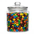 Vetri 0.2 gal Glass Storage Jar - with Glass Lid - 4 1/4" x 4 1/4" x 6" - 1 count box