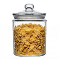 Vetri 0.5 gal Glass Storage Jar - with Glass Lid - 6" x 6" x 8 1/4" - 1 count box