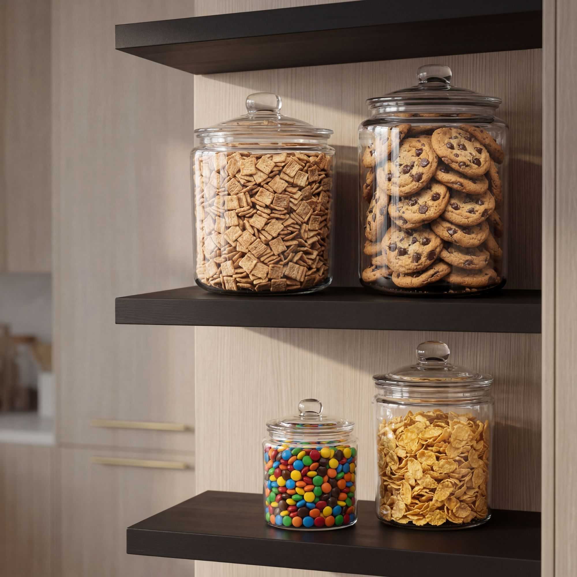 Vetri 1.5 gal Glass Storage Jar - with Glass Lid - 7 3/4" x 7 3/4" x 10 3/4" - 1 count box