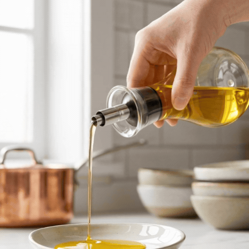 Forma Professional 8 oz Glass Oil Bottle - Borosilicate - 4" x 4" x 6" - 1 count box