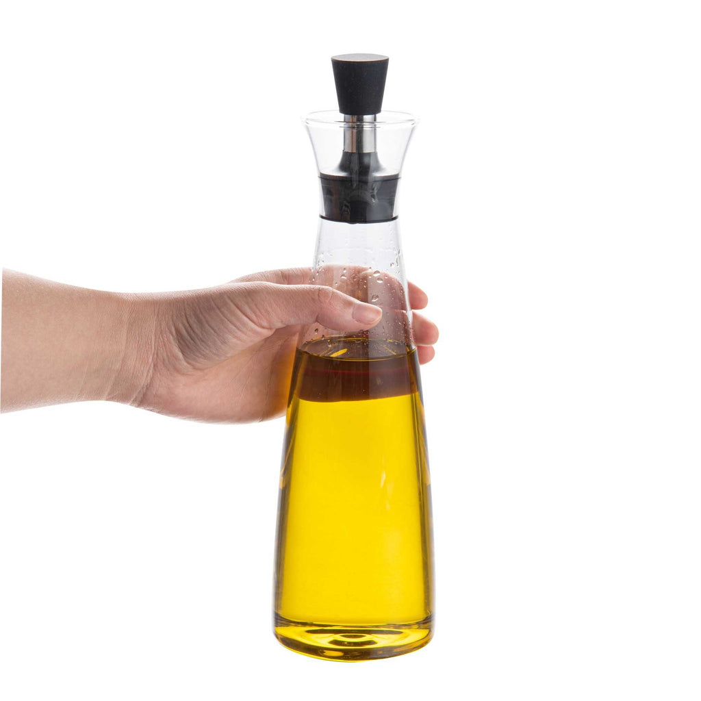 Forma Professional 17 oz Glass Oil Bottle - Borosilicate - 3" x 3" x 10 1/2" - 1 count box
