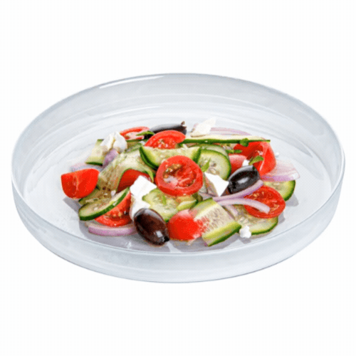 Vetri Round White Glass Alabaster Plate - 8 1/4" x 8 1/4" x 1" - 1 count box