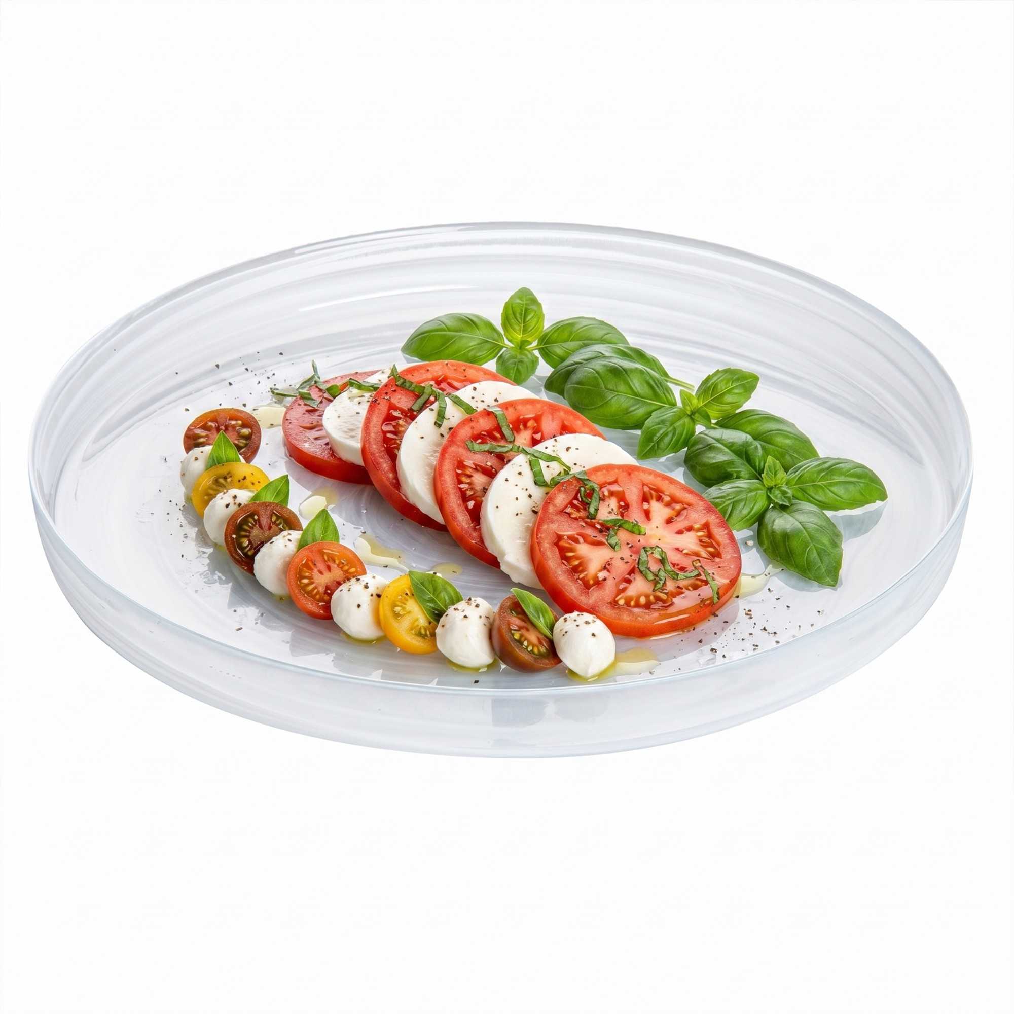 Vetri Round White Glass Alabaster Plate - 13" x 13" x 1 1/2" - 6 count box