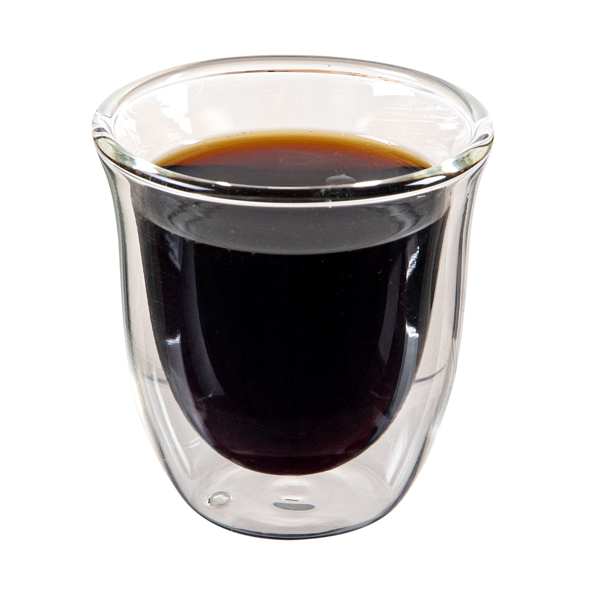 Forma Professional 3 oz Shot Glass / Espresso Cup - Double Wall, Borosilicate - 2 1/2'' x 2 1/2'' x 2 1/2'' - 2 count box