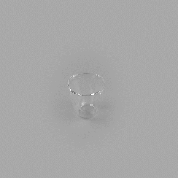 Forma Professional 3 oz Shot Glass / Espresso Cup - Double Wall, Borosilicate - 2 1/2'' x 2 1/2'' x 2 1/2'' - 2 count box