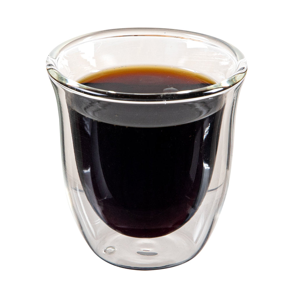 Forma Professional 3 oz Shot Glass / Espresso Cup - Double Wall, Borosilicate - 2 1/2'' x 2 1/2'' x 2 1/2'' - 12 count box