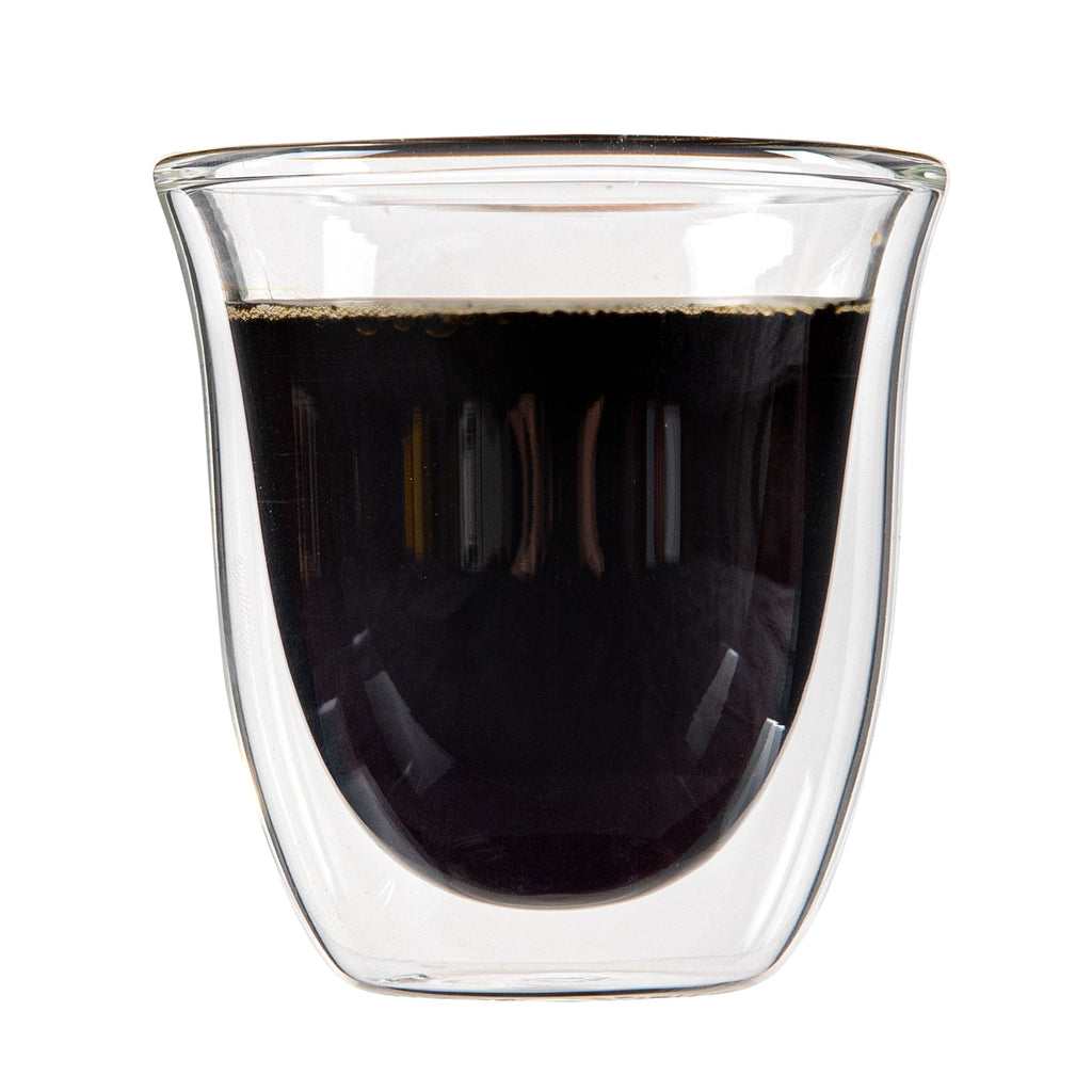 Forma Professional 3 oz Shot Glass / Espresso Cup - Double Wall, Borosilicate - 2 1/2'' x 2 1/2'' x 2 1/2'' - 12 count box