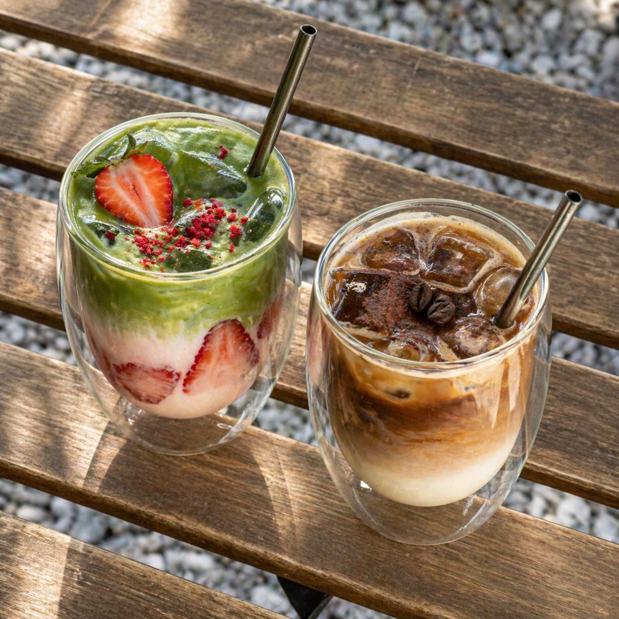 Forma Professional 12 oz Coffee Cup - Double Wall, Borosilicate - 3 1/4'' x 3 1/4'' x 4 3/4'' - 2 count box