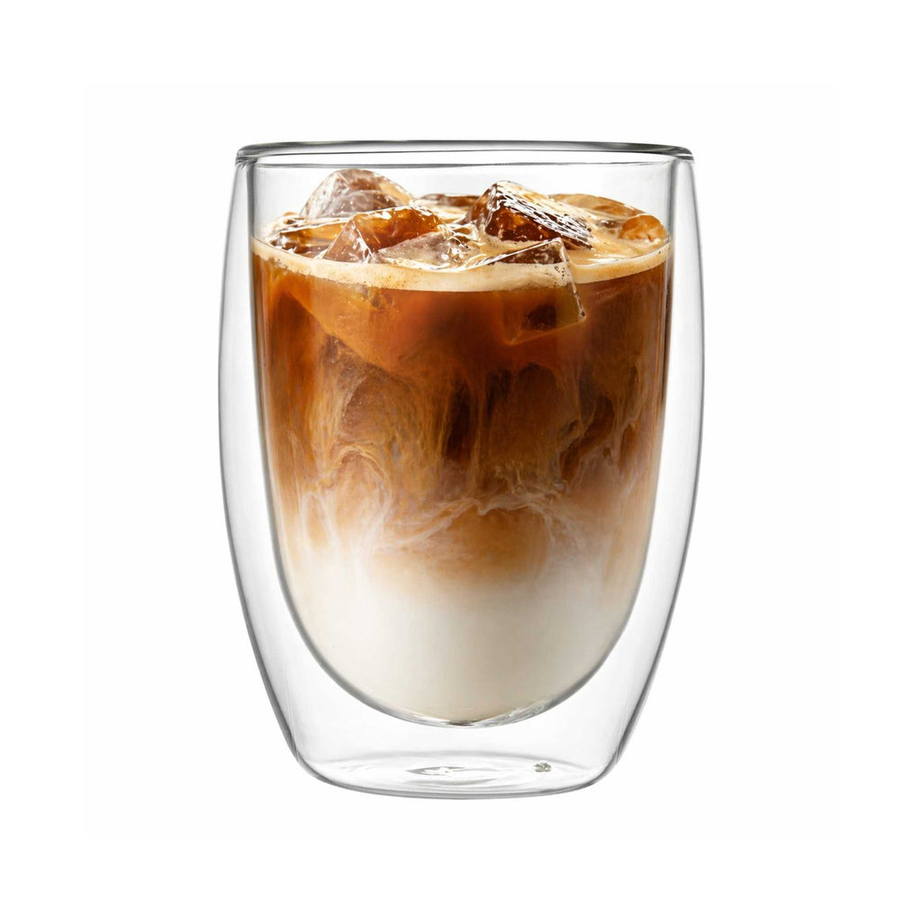 Forma Professional 12 oz Coffee Cup - Double Wall, Borosilicate - 3 1/4'' x 3 1/4'' x 4 3/4'' - 12 count box