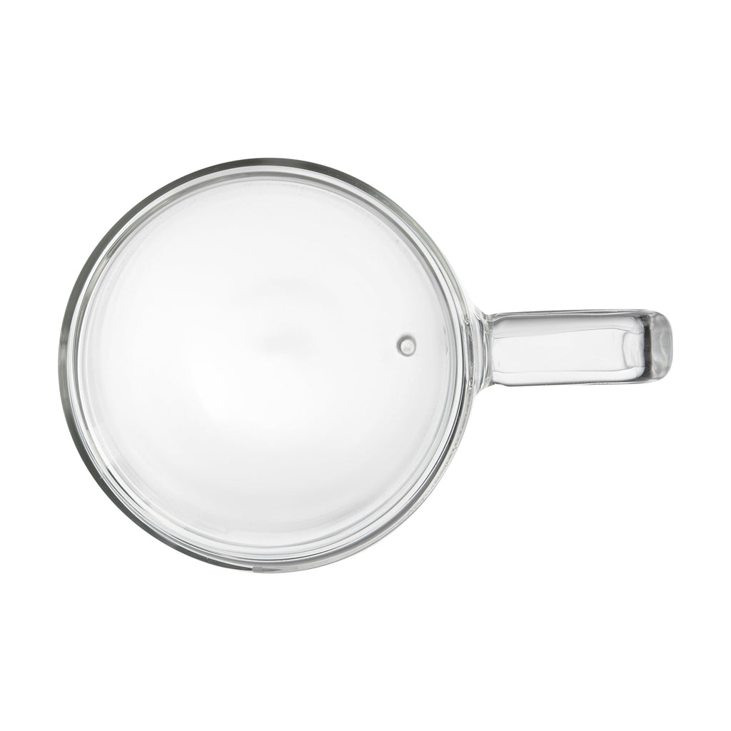 Forma Professional 10 oz Glass Coffee Mug - Double Wall, Borosilicate, with Handle - 3'' x 3'' x 4 1/4'' - 2 count box