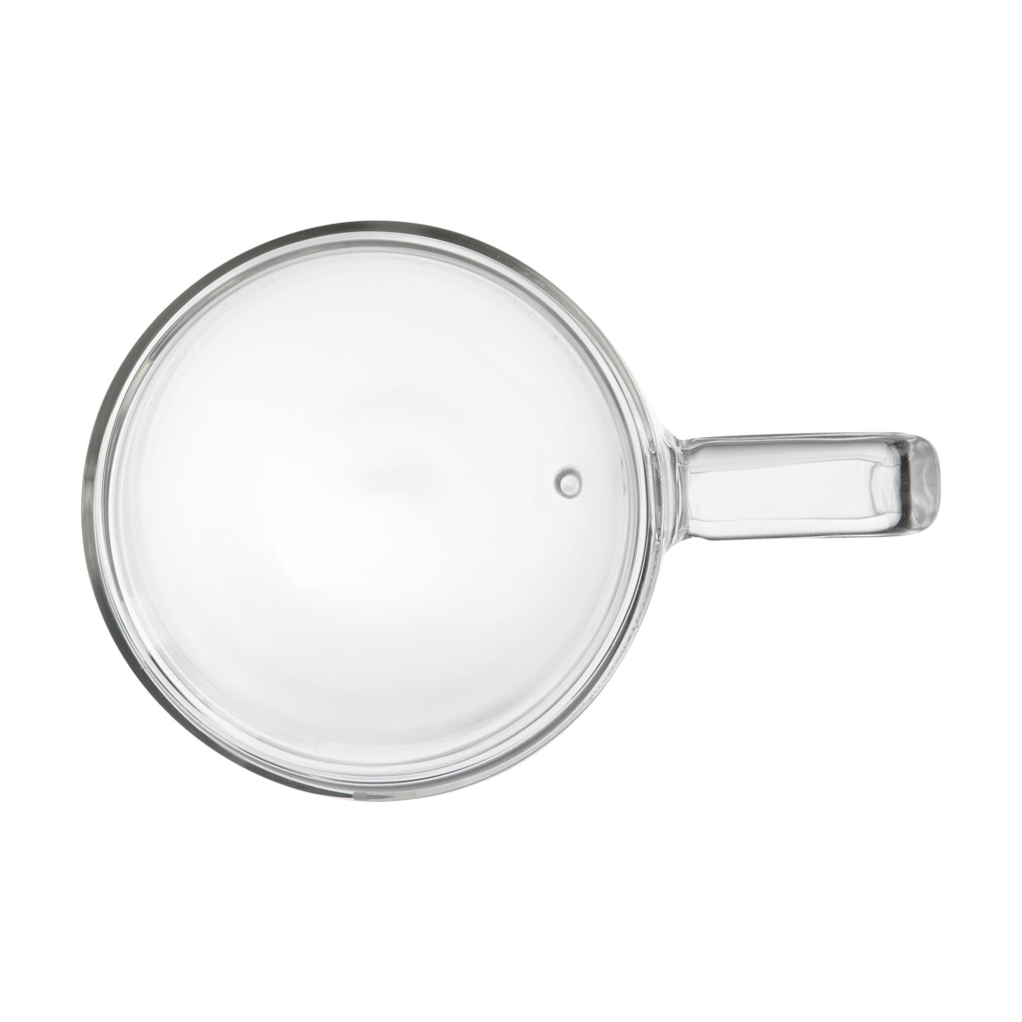 Forma Professional 10 oz Glass Coffee Mug - Double Wall, Borosilicate, with Handle - 3'' x 3'' x 4 1/4'' - 12 count box
