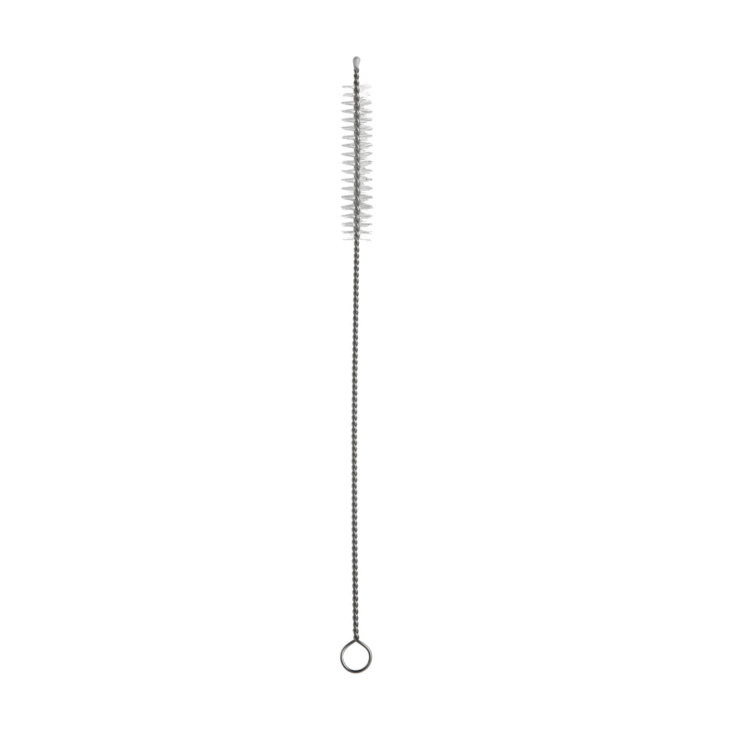 Forma Professional Clear Glass Straw - Borosilicate, with Brush - 7 3/4'' - 10 count box