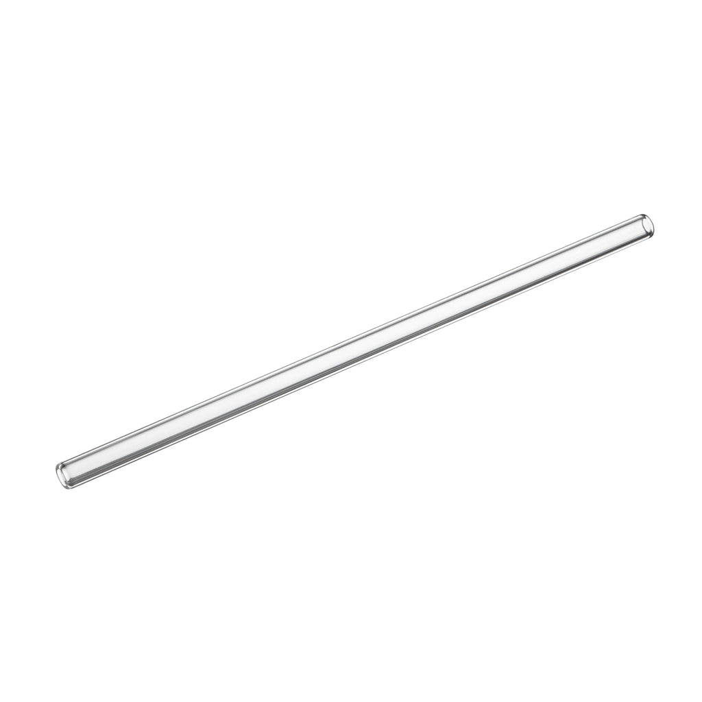 Forma Professional Clear Glass Straw - Borosilicate, with Brush - 7 3/4'' - 100 count box