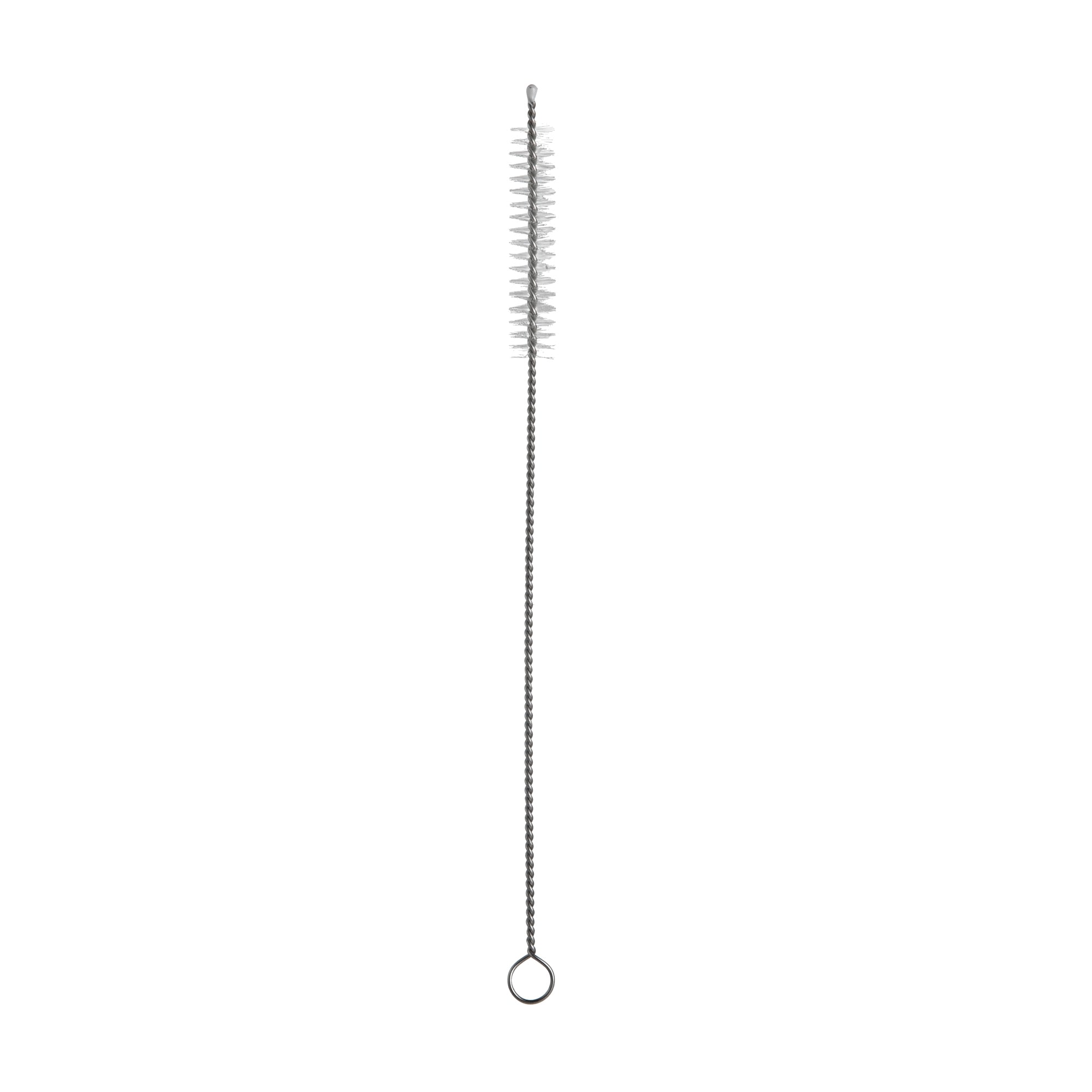Forma Professional Clear Bent Glass Straw - Borosilicate, with Brush - 7 3/4'' - 10 count box