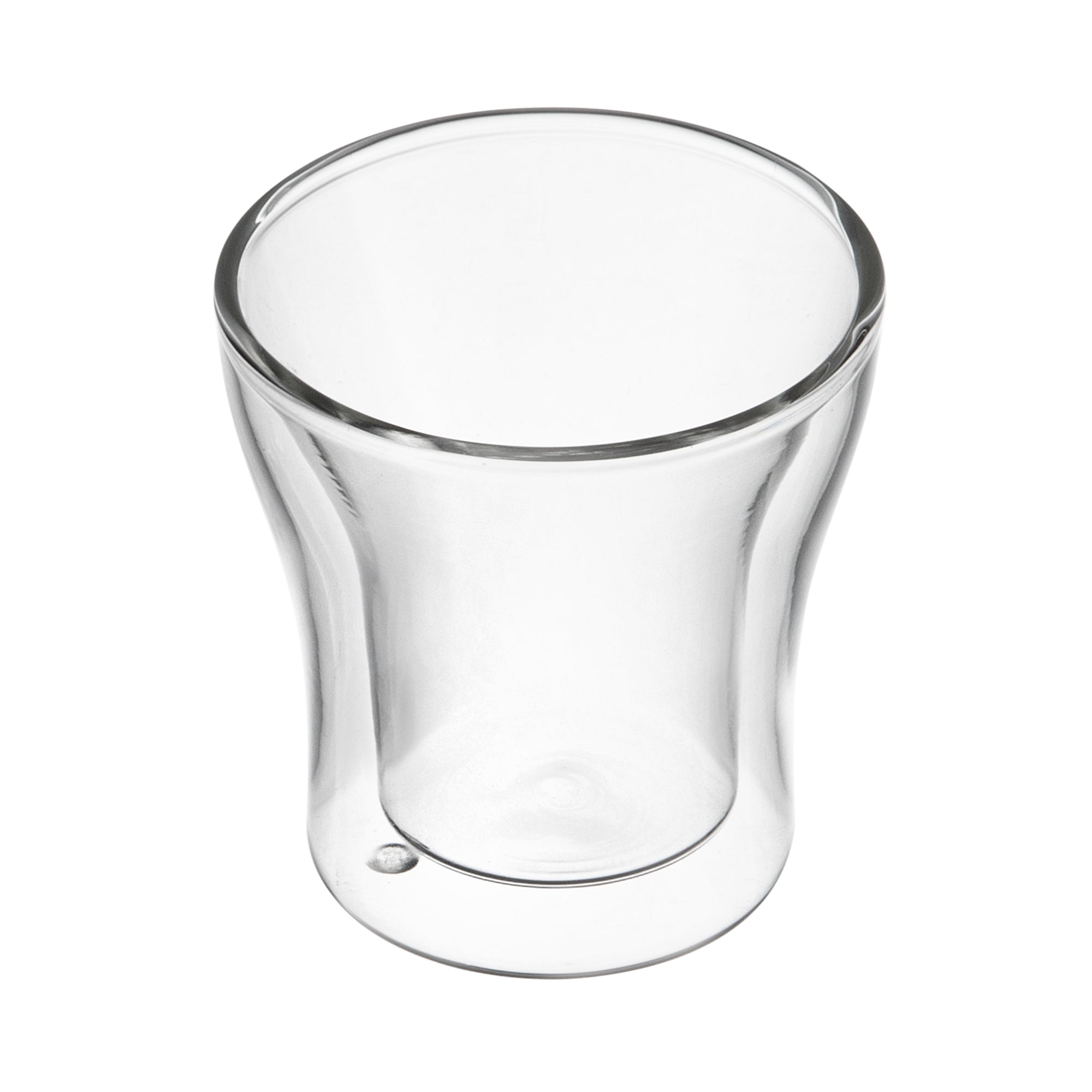 Forma Professional 3 oz Shot Glass / Espresso Cup - Double Wall, Borosilicate - 2 3/4'' x 2 3/4'' x 2 3/4'' - 2 count box