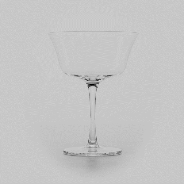 Vetri 13 oz Flared Coupe Glass - 4 1/2" x 4 1/2" x 6" - 6 count box