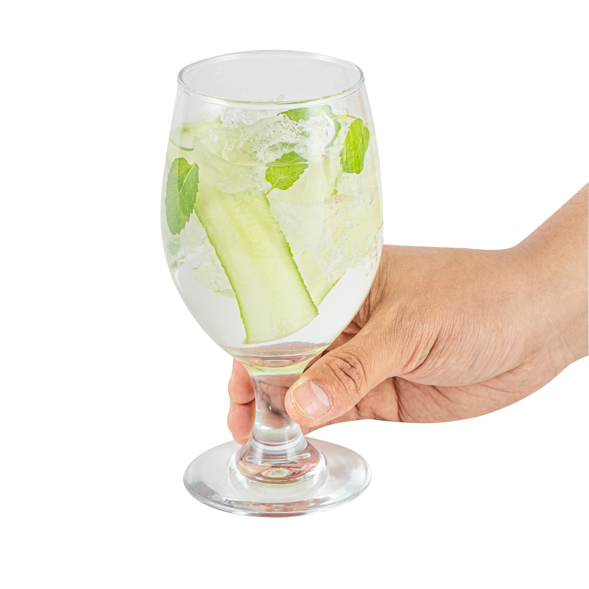 Vetri 14 oz Water Goblet Glass - 2 3/4" x 2 3/4" x 6 1/2" - 24 count box
