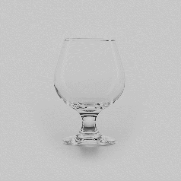 Vetri 12 oz Brandy Snifter Glass - 2 1/2" x 2 1/2" x 5" - 6 count box