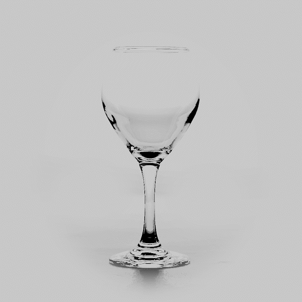 Vetri 11 oz All-Purpose Wine Glass - 2 1/2" x 2 1/2" x 7" - 24 count box