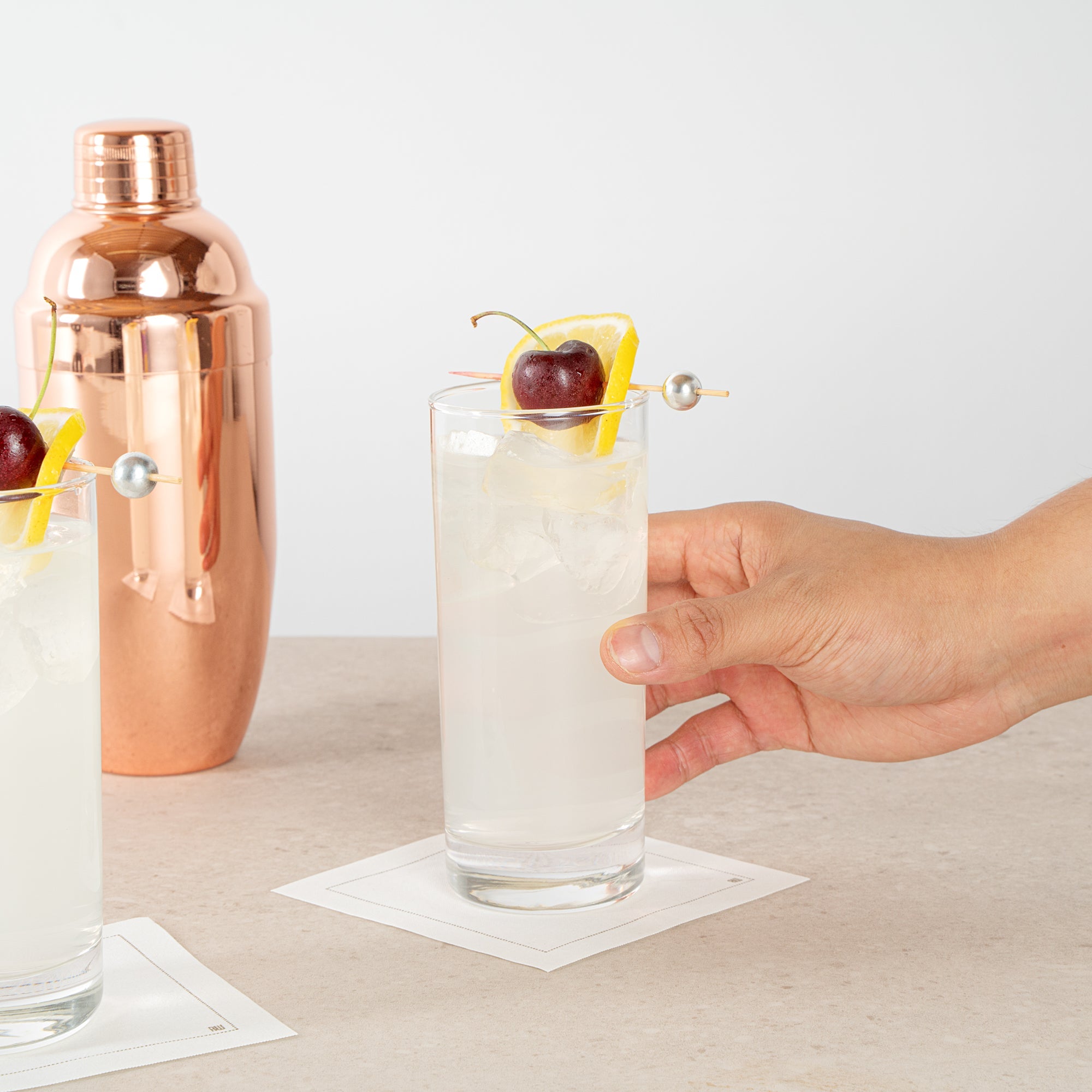 Vetri 12 oz Collins Glass - 2 1/2" x 2 1/2" x 6" - 6 count box