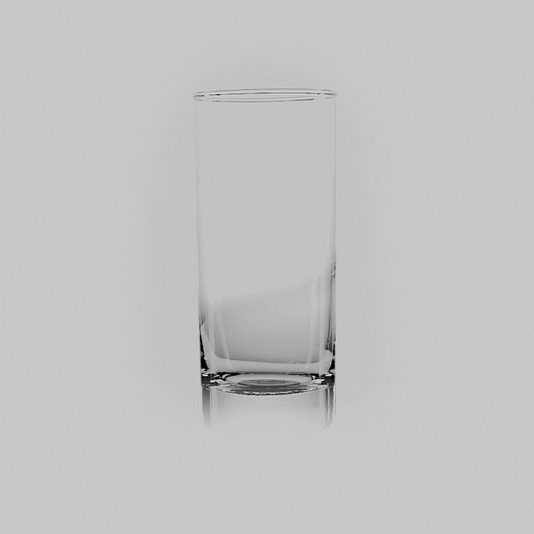 Vetri 12 oz Collins Glass - 2 1/2" x 2 1/2" x 6" - 24 count box