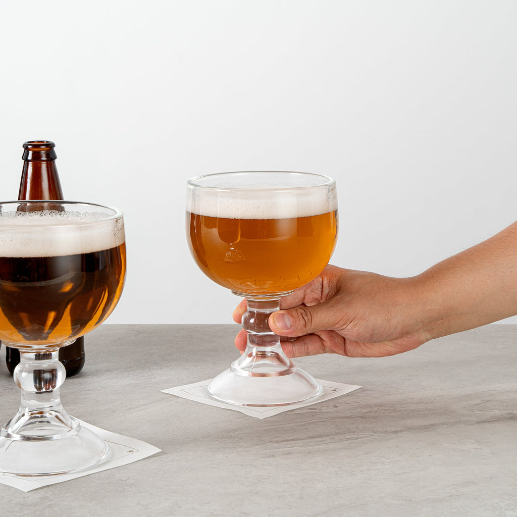 Vetri 18 oz Schooner Glass - 4 1/2" x 4 1/2" x 7" - 6 count box