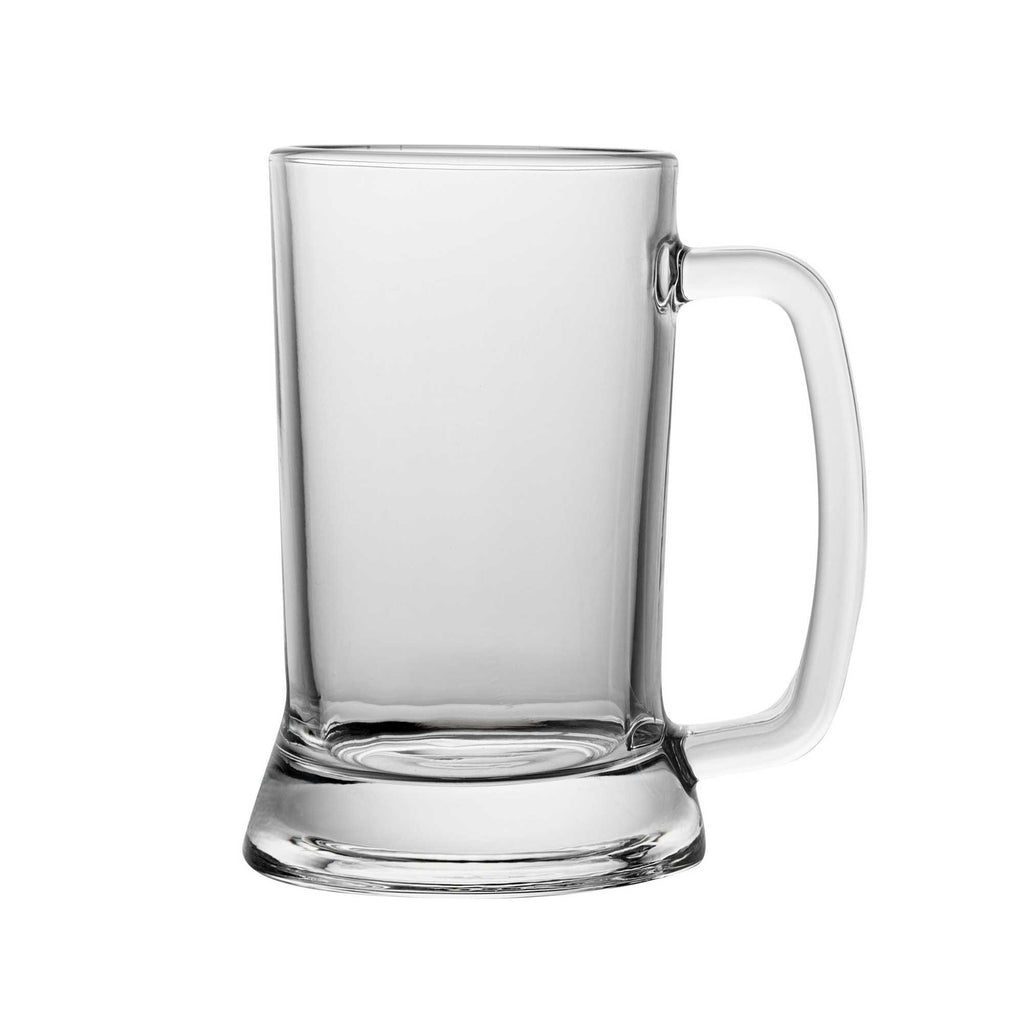 Vetri 16 oz Beer Mug Glass - 3 1/4" x 3 1/4" x 5 3/4" - 24 count box