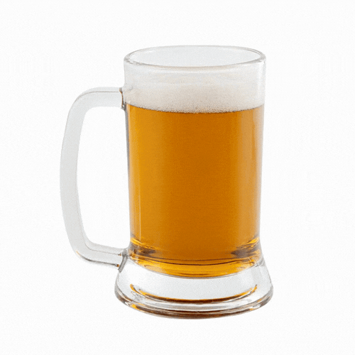 Vetri 16 oz Beer Mug Glass - 3 1/4" x 3 1/4" x 5 3/4" - 6 count box