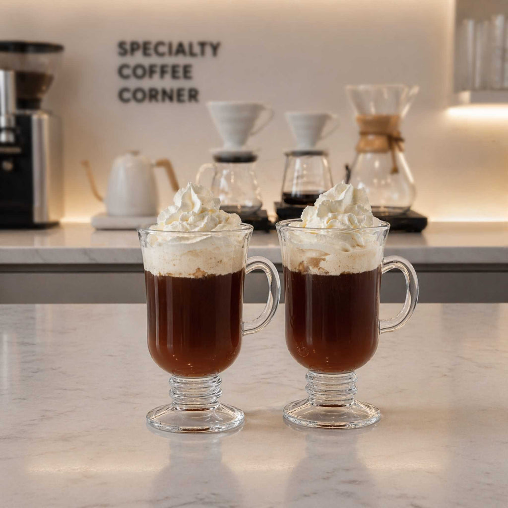 Vetri 9 oz Irish Coffee Mug Glass - 4 1/4" x 3" x 5 1/2" - 24 count box