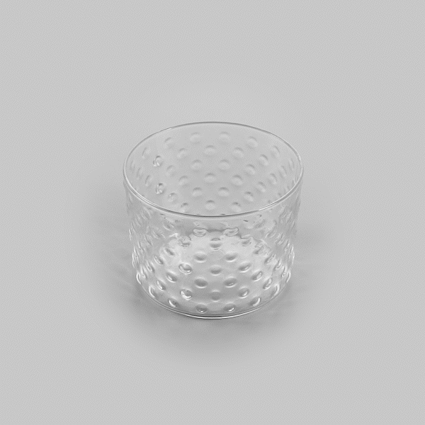 Vetri 8 oz Hobnail Rocks Glass / Tumbler - 3 1/4" x 3 1/4" x 2 1/2" - 6 count box
