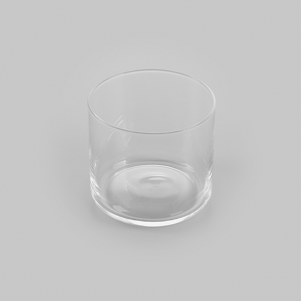 Vetri 13 oz Spanish Double Rocks Glass / Tumbler - 3 1/2" x 3 1/2" x 3 1/4" - 6 count box