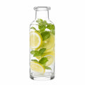 Vetri 40 oz Glass Water Bottle - 3 1/2" x 3 1/2" x 9 3/4" - 6 count box