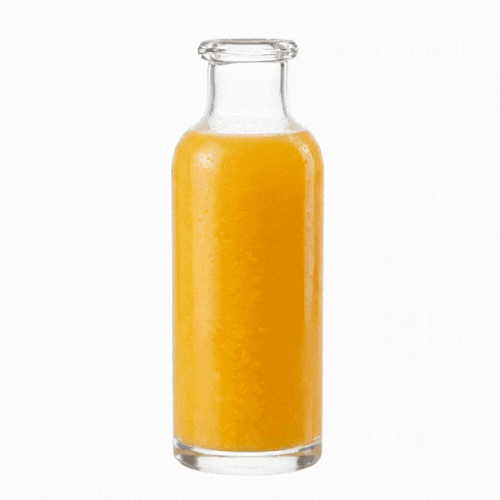 Vetri 40 oz Glass Water Bottle - 3 1/2" x 3 1/2" x 9 3/4" - 24 count box
