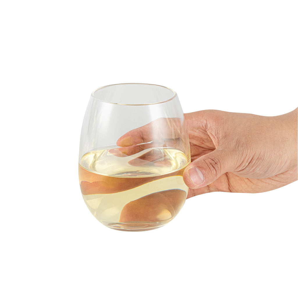 Vetri 15 oz Stemless Wine Glass - 3 3/4" x 3 3/4" x 4 1/4" - 6 count box