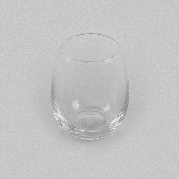 Vetri 15 oz Stemless Wine Glass - 3 3/4" x 3 3/4" x 4 1/4" - 6 count box