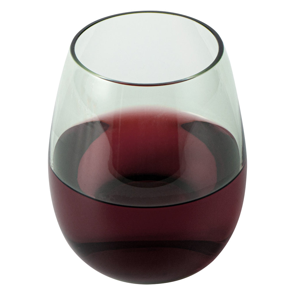 Vetri 15 oz Green Stemless Wine Glass - 3 3/4" x 3 3/4" x 4 1/4" - 6 count box