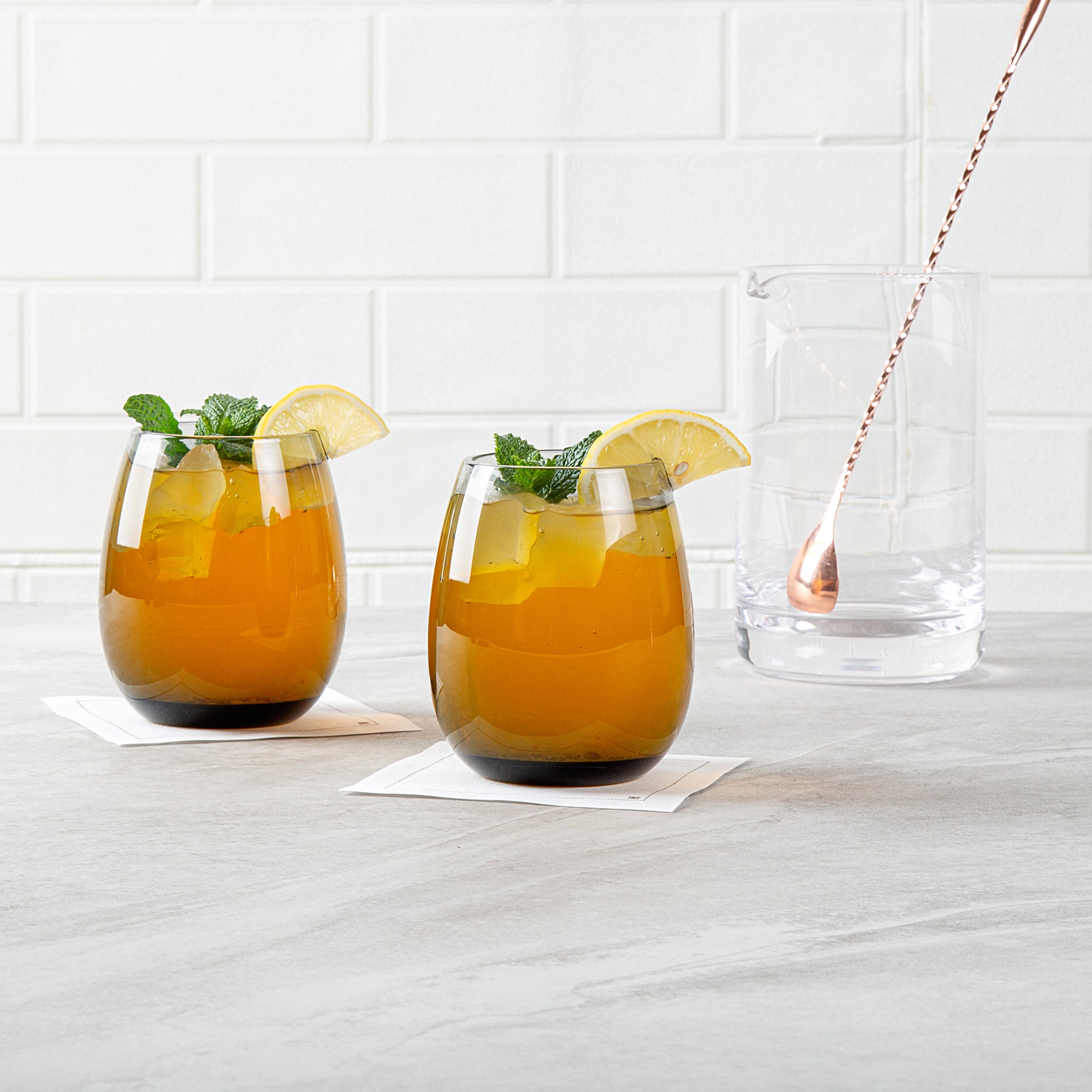Vetri 15 oz Gray Stemless Wine Glass - 3 3/4" x 3 3/4" x 4 1/4" - 24 count box