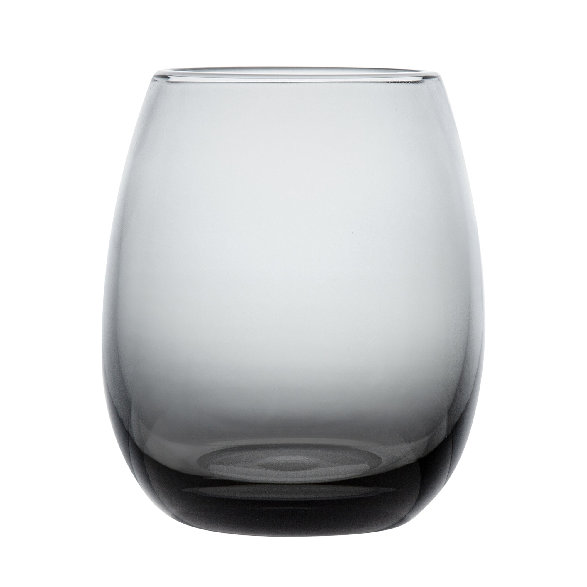 Vetri 15 oz Gray Stemless Wine Glass - 3 3/4" x 3 3/4" x 4 1/4" - 6 count box